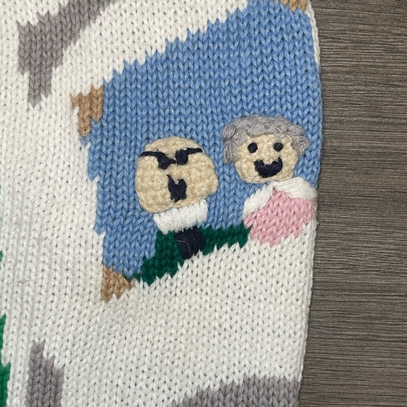 EAGLE'S Eye Collectibles Vintage Women's Family Tree Knit Cardigan Sweater Sz L - Picture 11 of 16